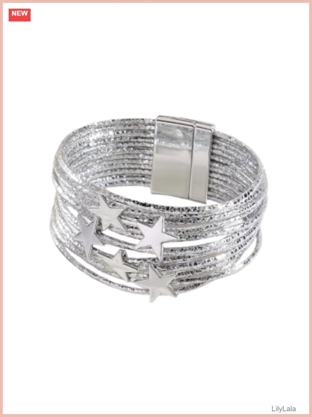 Y2K Star Multi-Layer Leather Bangle Bracelet Punk Grunge Unisex